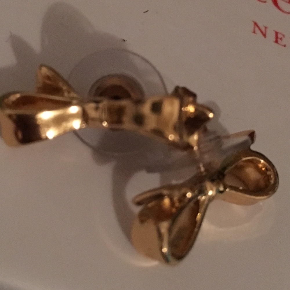 kate spade Gold Bow Stud Earrings